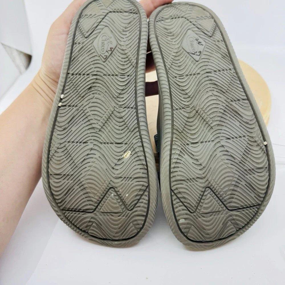 Chaco Chillos Slide Sandals Womens 7 Gray Lightweight Comfort Recovery Shoes